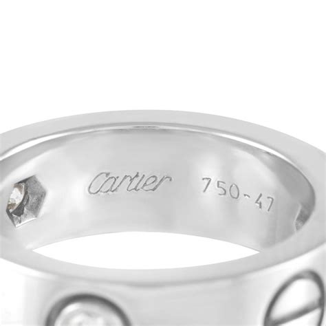 matching cartier love rings|cartier 750 ring 52833a worth.